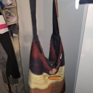 Mukluks Casual Boho Striped Shoulder Bag